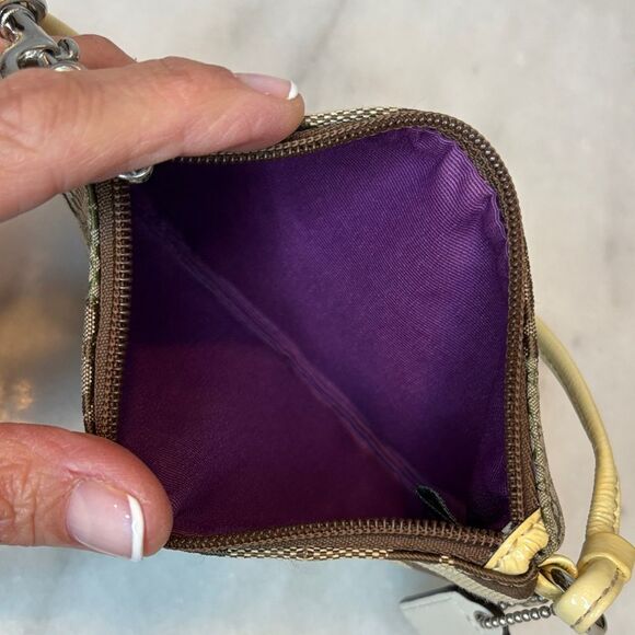 Coach Wristlet Wallet Y2K Jacquard Signature Logo Patchwork Pouch - Picture 12 of 12